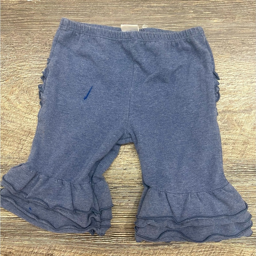 Ruffle Bottoms 4T Shorts (Blue Jean Blue)